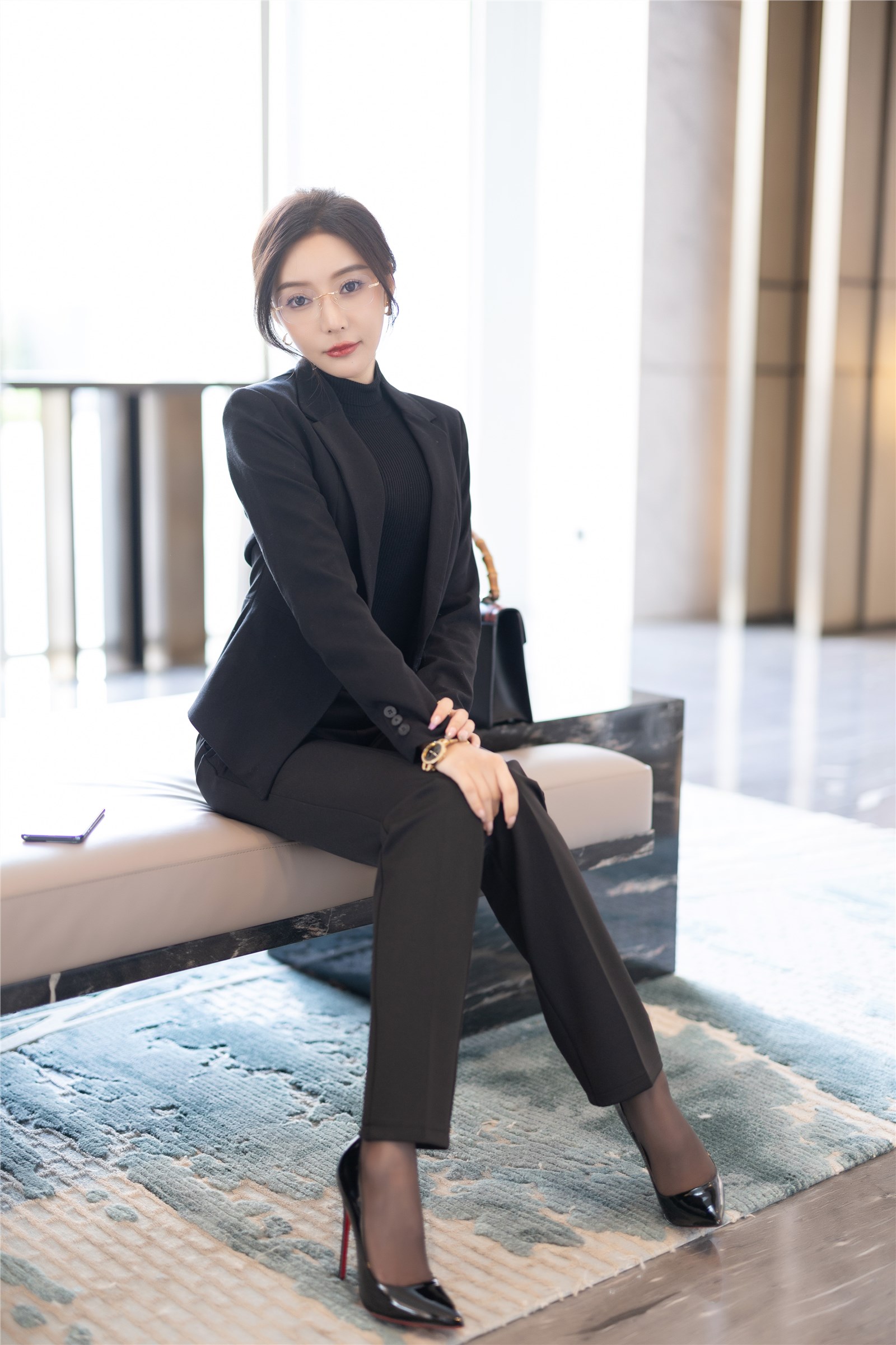 Wang Xinyao Yanni - NO.012 Buy watermark free black suit with pants, Gao Qilan(14)
